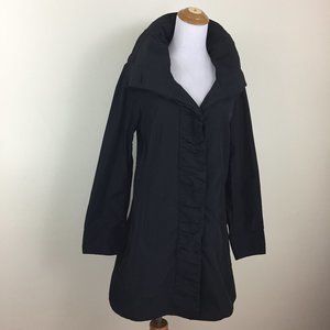 RAINFOREST Relaxed Fit Black Packable Easy Wrinkle Recovery Hidden Hood Jacket